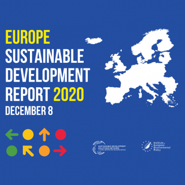 Virtual High-Level Launch Event of the Europe Sustainable Development Report 2020, December 8th, 2020